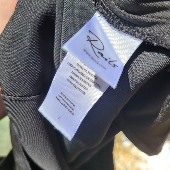 Rails Alta High Waist Black Straight Leg Pants Women’s Size 2 - Picture 5 of 8